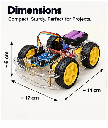 Bluetooth Controlled DIY 4WD Robot Car Kit — photo 7